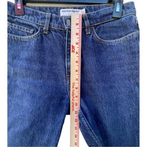 American Apparel Women’s Classic Straight Leg Jean Indigo Rinse Size 27 - Picture 6 of 11